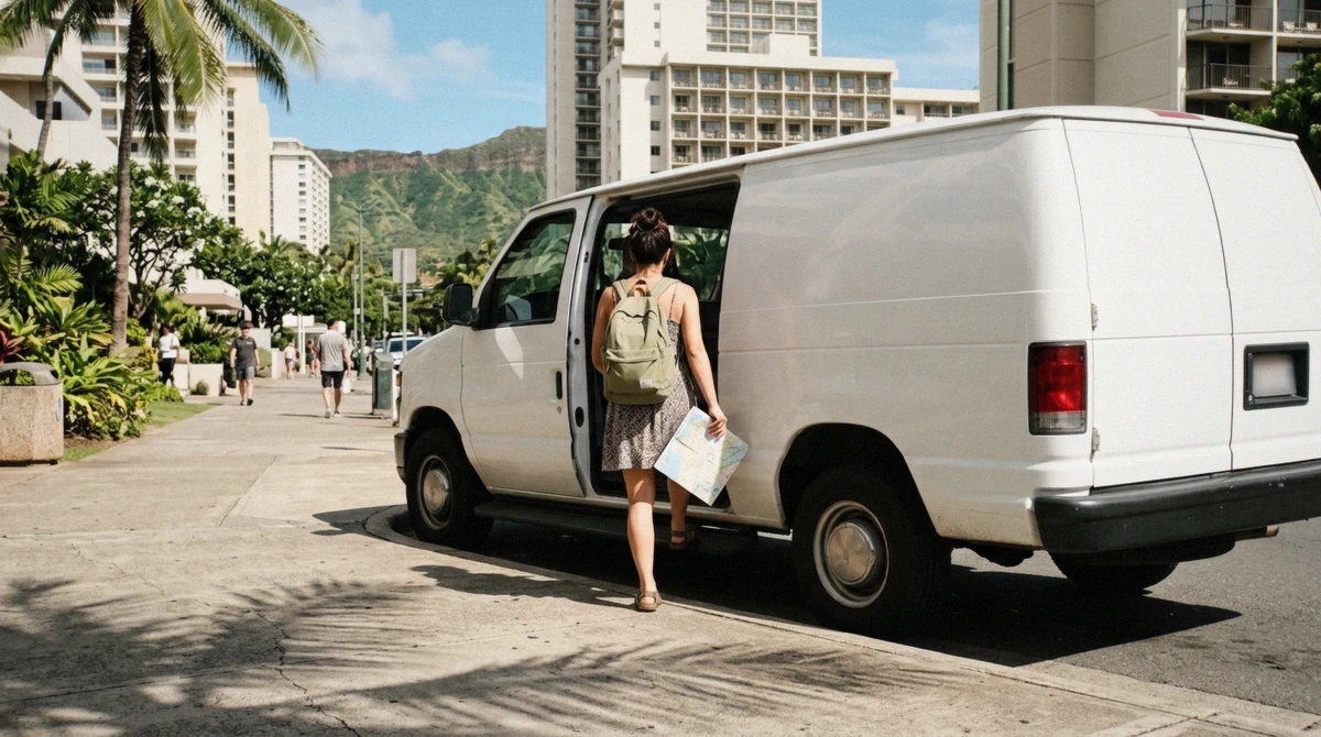 Sunrise light over Waikiki beach and Diamond Head on a one day in Honolulu itinerary, Honolulu city tour, Oahu, Hawaii